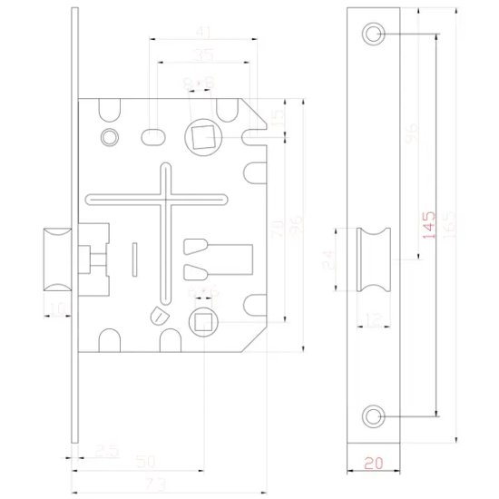 Защёлка сантехническая под фиксатор 50-70 WC сталь/пластик цвет графит