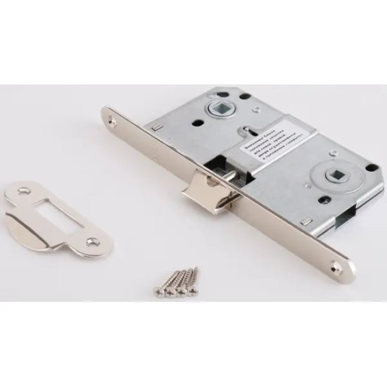 Защёлка сантехническая под фиксатор 50-90 WC металл цвет никель