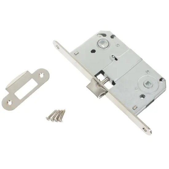 Защёлка сантехническая под фиксатор 50-90 WC металл цвет никель