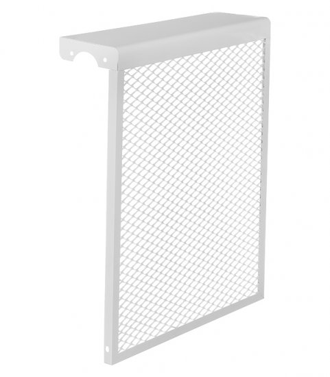 Экран декоративный металлический Evecs ДМЭР 610х490 мм белый 5-ти секционный