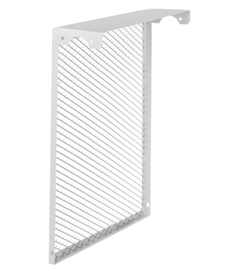 Экран декоративный металлический Evecs ДМЭР 610х490 мм белый 5-ти секционный