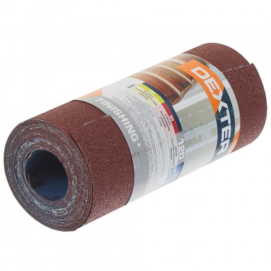 Рулон шлифовальный на тканевой основе Dexter P120 2500x115 мм
