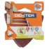 Лист шлифовальный на бумажной основе для ДШМ Dexter P40 93x93 мм, 5 шт.