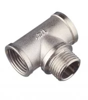 Тройник Valtec 1/2 ВР(г) х 1/2 НР(ш) х 1/2 ВР(г) латунный (VTr.132.N.0004)