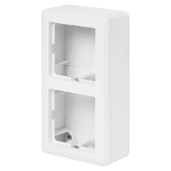 Коробка подъемная Systeme Electric W59 двуместная цвет белый