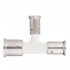 Тройник Henco (11PKW-261620) 26(пресс) х 16(пресс) х 20(пресс) PVDF белый