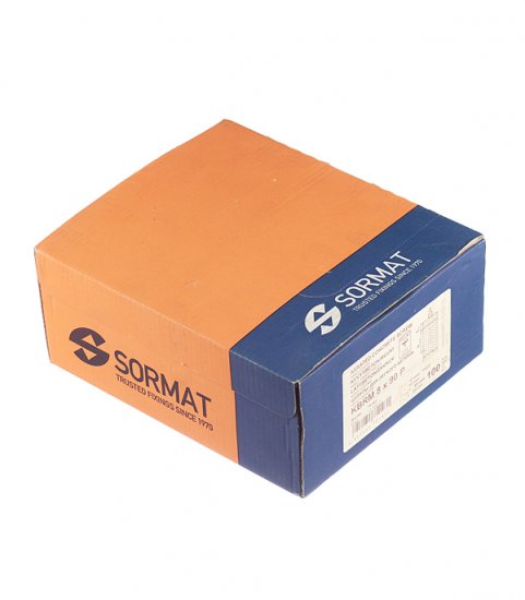 Анкер-шуруп Sormat KBRM P для газобетона полукруглая головка 8x90 мм (100 шт.)