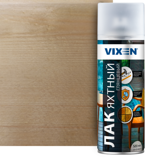 Лак яхтный Vixen глянцевый 520 мл