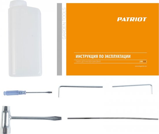 Бензопила PATRIOT GS 126, 1.3 л.с шина 30 см