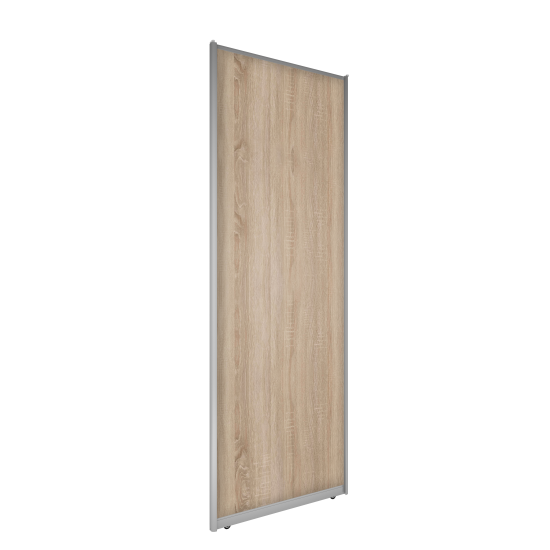 Дверь-купе SPACEO 2555x904 мм высота проема 2600 мм ЛДСП цвет дуб сонома/матовое серебро широкий профиль