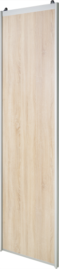 Дверь-купе SPACEO 2555x704 мм высота проема 2600 мм ЛДСП цвет дуб сонома/матовое серебро широкий профиль