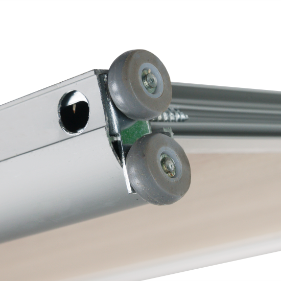 Дверь-купе SPACEO 2555x704 мм высота проема 2600 мм ЛДСП цвет дуб сонома/матовое серебро широкий профиль