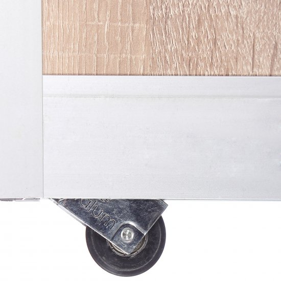 Дверь-купе SPACEO 2255x604 мм высота проема 2300 мм ЛДСП цвет дуб сонома/матовое серебро широкий профиль