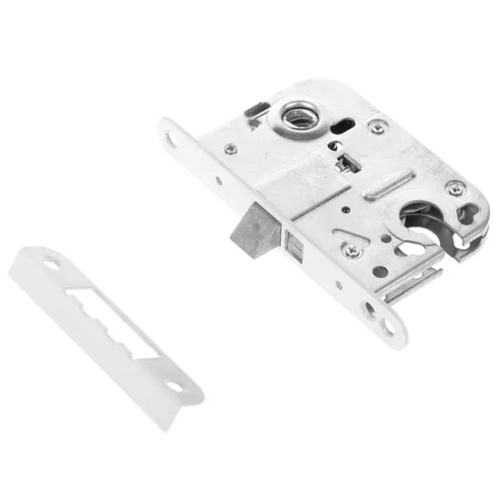 Корпус замка для финских дверей Фабрика замков под цилиндр L 008 сталь цвет белый