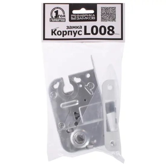 Корпус замка для финских дверей Фабрика замков под цилиндр L 008 сталь цвет белый