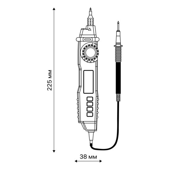 Мультиметр-пробник цифровой в форме щупа M8211 PROFI, duwi