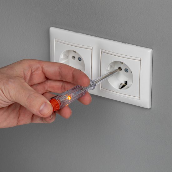 Индикаторная отвертка-пробник 135мм,DIY, duwi