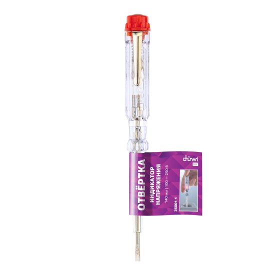 Индикаторная отвертка-пробник 135мм,DIY, duwi