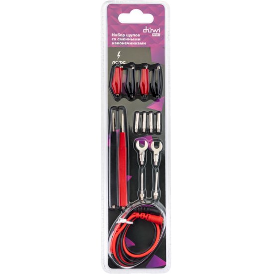 Набор щупов со сменными окончаниями PROFI, duwi