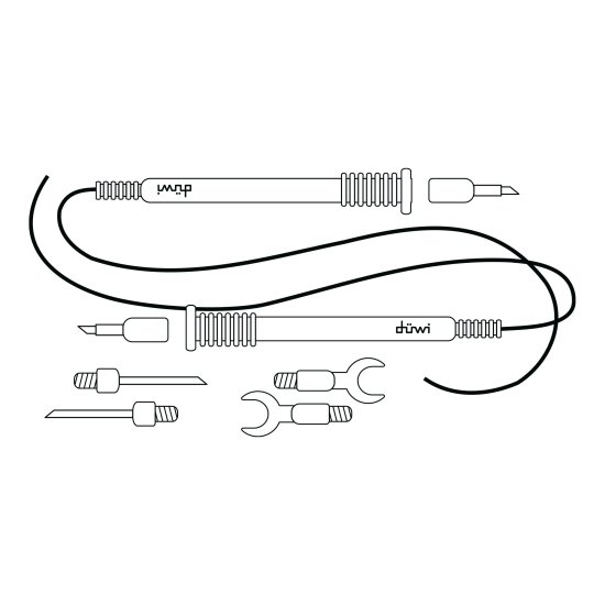 Набор щупов со сменными окончаниями PROFI, duwi