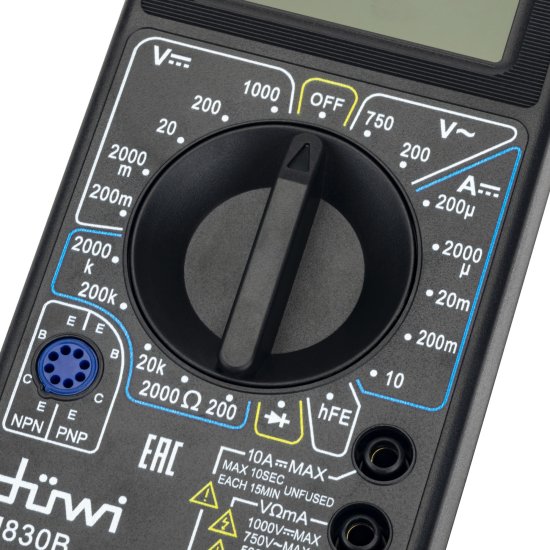 Мультиметр цифровой M830B PROFI, duwi