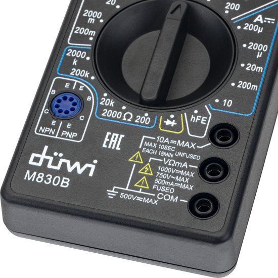 Мультиметр цифровой M830B PROFI, duwi