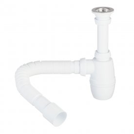 Сифон для раковины Wirquin Pro 1 1/4х40 мм с выпуском d63 мм с соединением 40/50 мм (30718050)