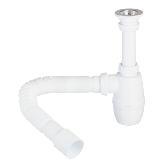 Сифон для раковины Wirquin Pro 1 1/4х40 мм с выпуском d63 мм с соединением 40/50 мм (30718050)