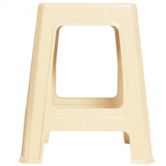 Табурет садовый 39x39x45 см пластик бежевый