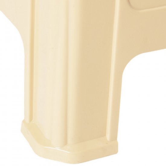 Табурет садовый 39x39x45 см пластик бежевый