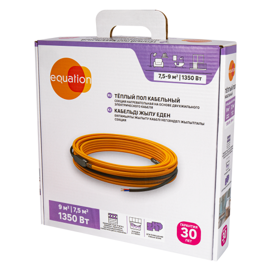 Нагревательный кабель для теплого пола Equation 84 м 1350 Вт