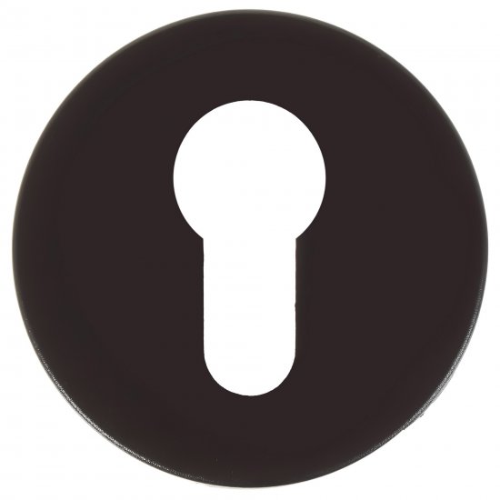 Ручки дверные на розетке DH-0219 огнеупорные цвет чёрный