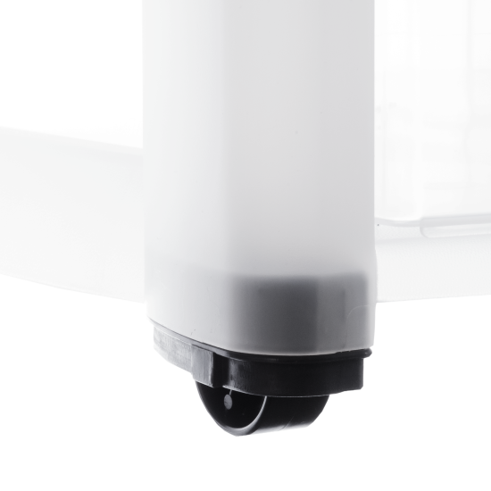 Комод на колесах 4 ящика 39x78.5x37 см пластик цвет прозрачный