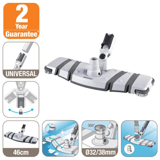 Щетка для бассейна Naterial вакуумная 20 см пластик