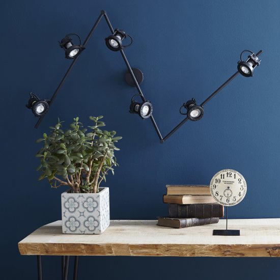 Спот поворотный Inspire Technic 6 ламп GU10 13 м² цвет чёрный