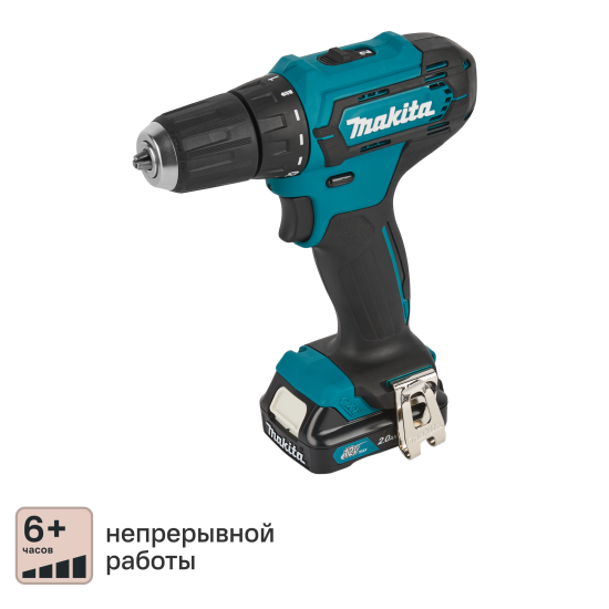 Дрель-шуруповерт аккумуляторная Makita DF333DWAE, 12 В Li-ion, 2x2 Ач