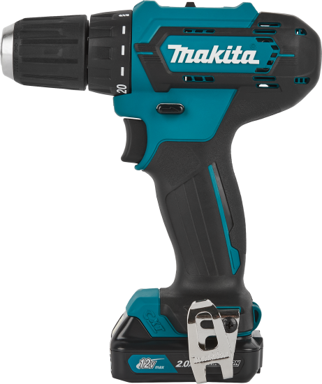 Дрель-шуруповерт аккумуляторная Makita DF333DWAE, 12 В Li-ion, 2x2 Ач
