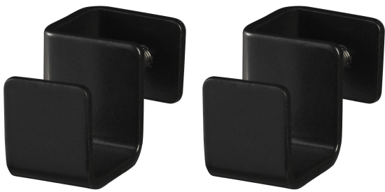 Набор крючков вертикальных Delinia ID 4.2x1.9x1.8 см сталь цвет чёрный 2 шт