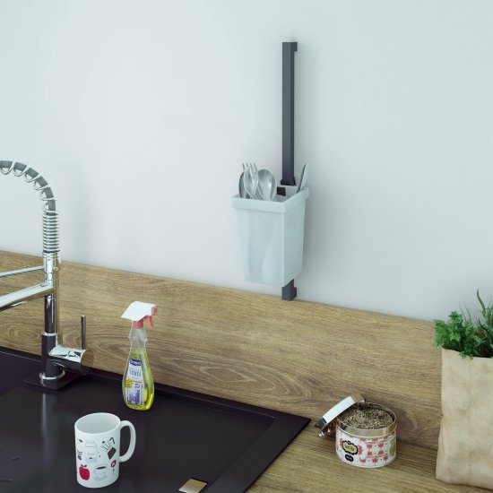 Набор крючков вертикальных Delinia ID 4.2x1.9x1.8 см сталь цвет чёрный 2 шт