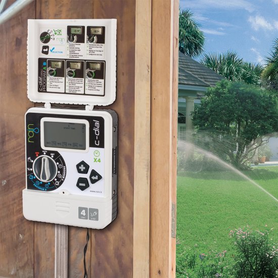 Таймер электрический программируемый RAIN, С-DIAL 4-зонный, 24В