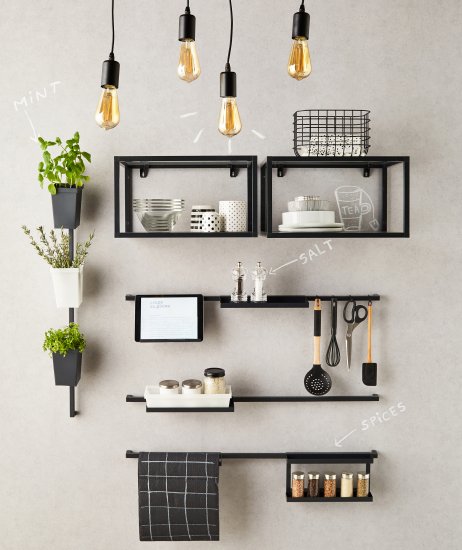 Держатель подставки для планшета Delinia ID 5x1.9x2.2 см сталь цвет чёрный