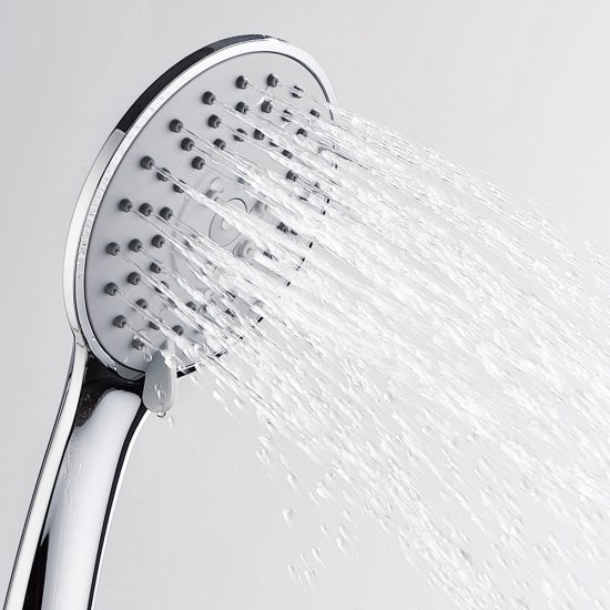 Душевой комплект WasserKraft с лейкой со стойкой хром (A064)