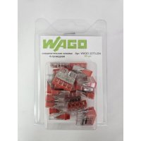Четырехпроводная соединительная клемма для быстрого монтажа WAGO 2273-204