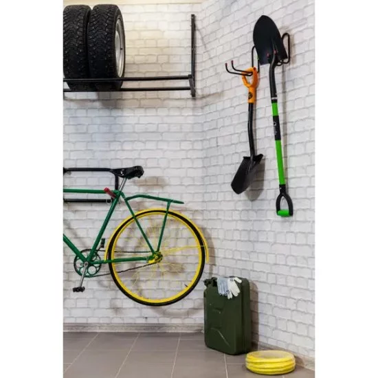 Крючок двойной LG024B 7x20.5x12.3 см сталь цвет чёрный нагрузка до 40 кг