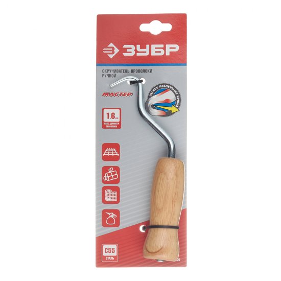 Крюк для вязки арматуры Зубр деревянная ручка (23807)
