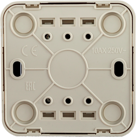 Кнопка для дверного звонка проводная цвет бежевый