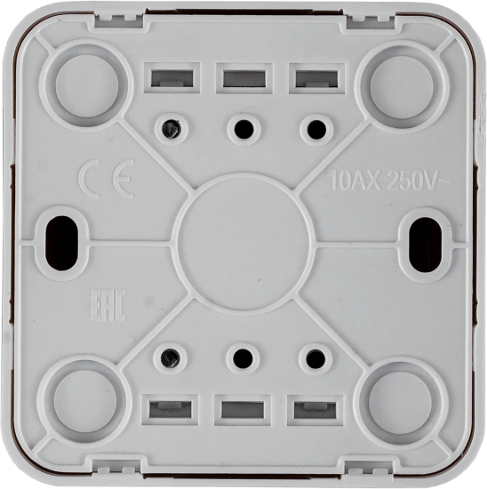 Кнопка для дверного звонка проводная цвет белый