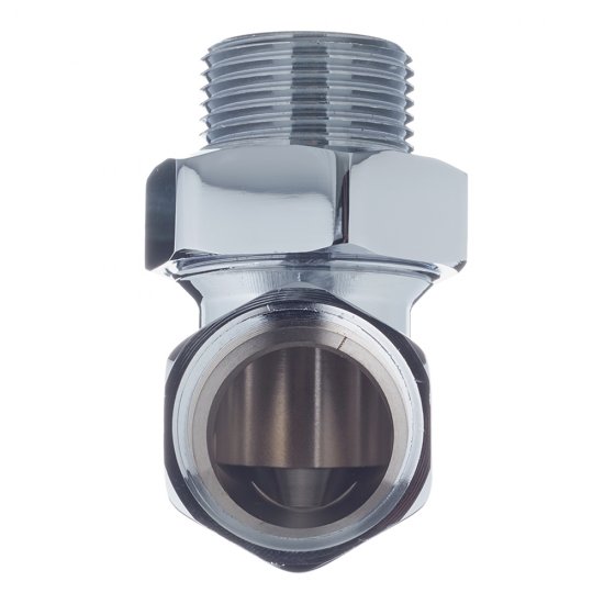 Американка угловая 1 ВР(г) х 1 НР(ш) хром латунная