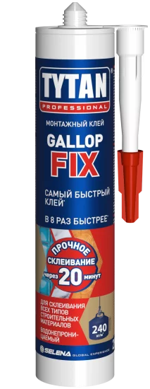 Клей монтажный Tytan Gallop Fix цвет белый 290 мл