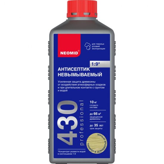 Невымываемый консервант для древесины NEOMID 430 Eco